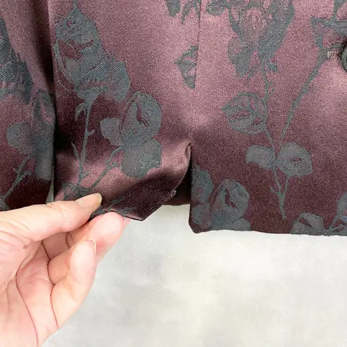 Jeffrey & Dara Women Jacket 6 Petite Vtg 90s Dark Academia Whimsigoth Romance Purple