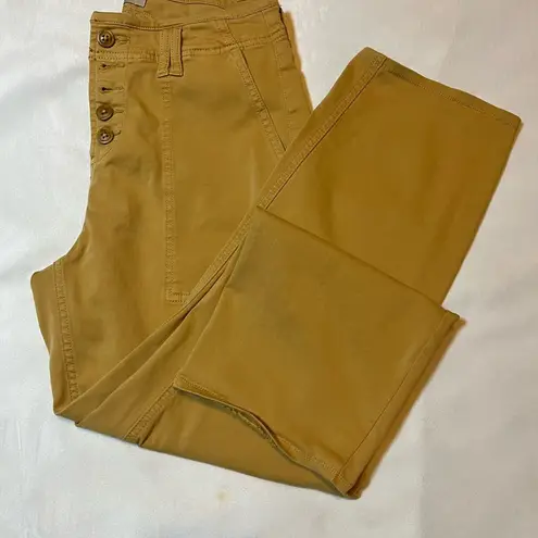 Liverpool Los Angeles Women's Mustard Yellow Crop Pants Size 6/28