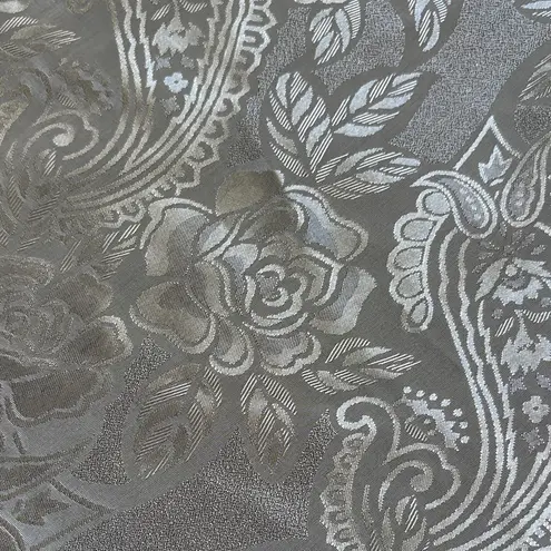 Escapades 90s Silver Rose Print Evening Tank Top Size M