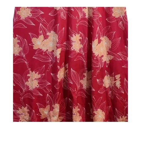 West Loop Size XL Sleeveless Dress Floral Knit Tank Midi Tropical Pink. New