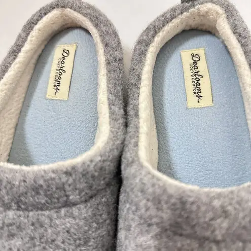 Dearfoams Cozy Comfort Slippers Women's Sz 9-10 Soft Memory Foam Indoor Outdoor