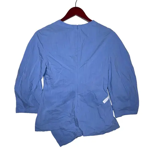 PALMER//HARDING Static Light Blue Blouse Top Sz 4