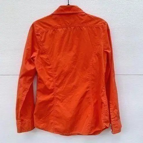 Clemson University Button Down Shirt Orange Size M - Image 2