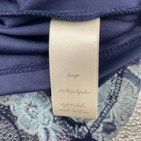 Altar'd State  Fit n Flare Dress  Lace Overlay Mini Short Sleeve Womens Large NEW