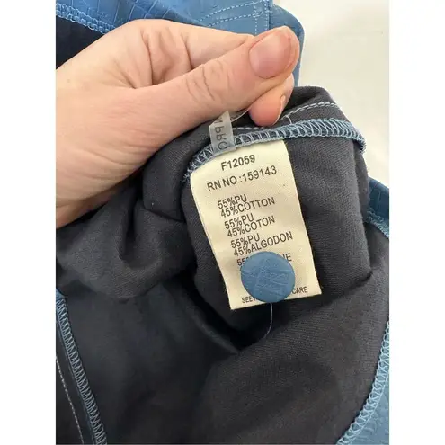 FRNCH DARY CROC EMBOSSED FAUX LEATHER SKIRT Size L