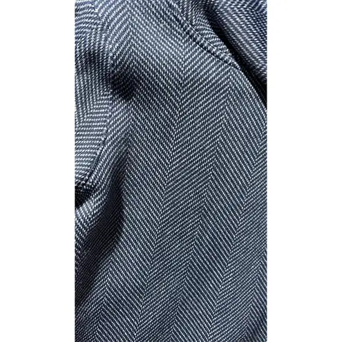 J Crew Blue Herringbone Knit Turtleneck Pullover Sweater Womens Size S