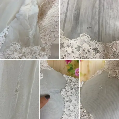VINTAGE Lace Wedding Dress and Veil Size undefined