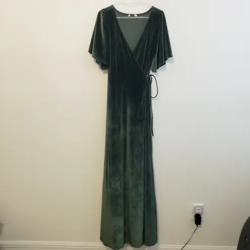 Baltic Born Meghan Velvet Wrap Maxi Dress New Without Tags