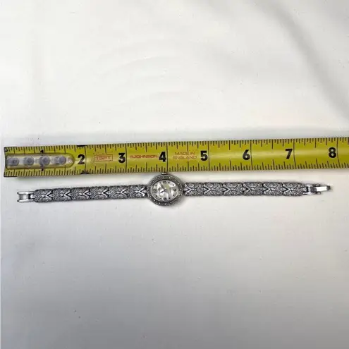 Vintage Ashley Fields Women's Silver Medal Link Watch SKU 5372