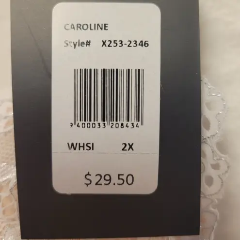 Frederick's of Hollywood NWT Caroline White Bralette Bridal Coquette Women's 2X