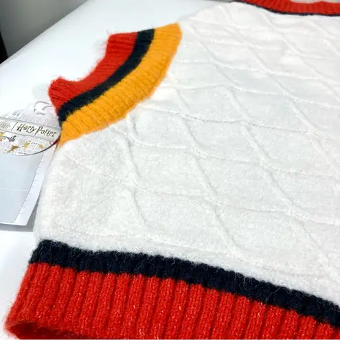 NWT Harry Potter Warner Bros. Hogwarts Womens Sweater Vest Cream