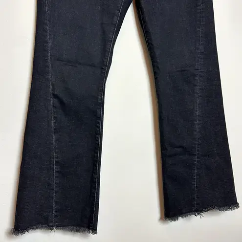 Pilcro and the Letterpress Pilcro High Rise Flare Washed Black Jeans