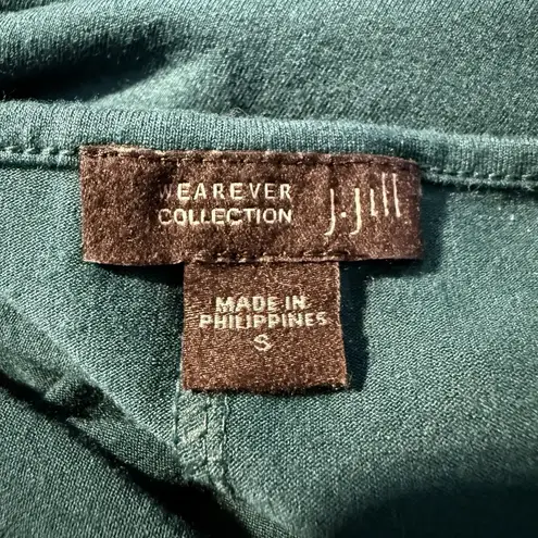 J Jill LS Wearever Teal Green Dress S Minimalist Capsule Staple Business Casual