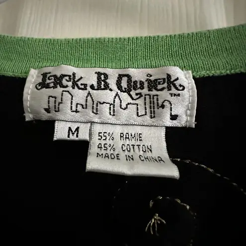 JACK B. Quick “Ugly Christmas Sweater” Festive Sequin Embellished Sz Medium