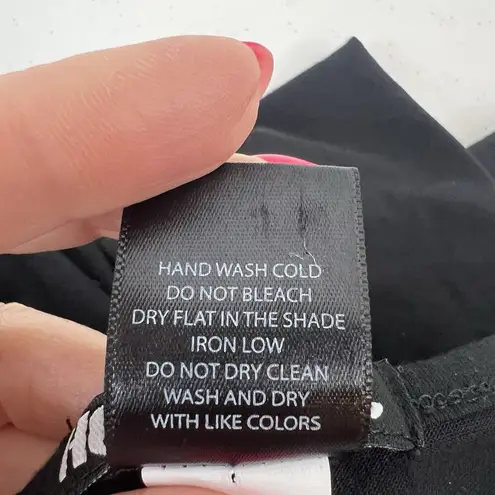 Hot Topic  Size S Glitter Skull & Strappy Front Shark Bite Top Short Sleeve Tunic