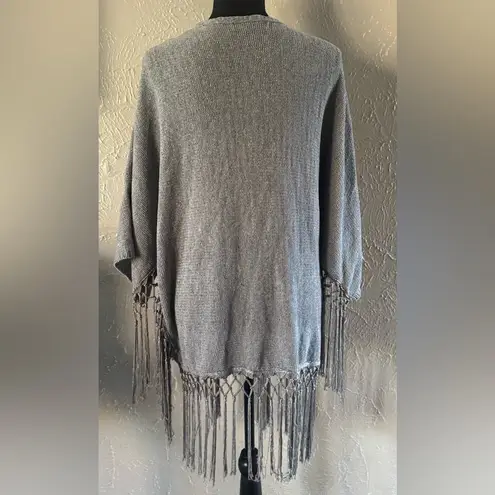 🤍BETTY & CO. Tassel Fringe Knit Shawl Wrap🤍 ~One Size Gray Size undefined