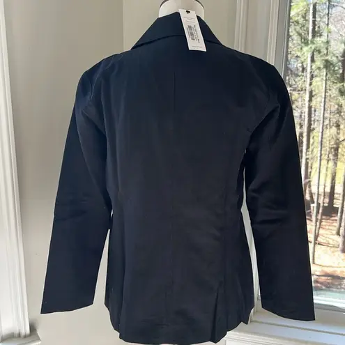 Amour Vert NWT Slim Tobie Cotton/linen Black Blazer, Small