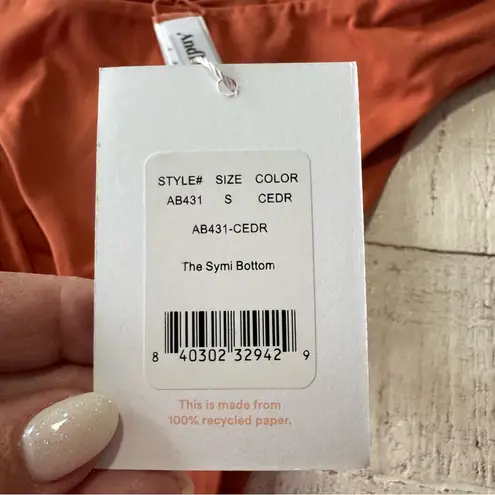 ANDIE Swim the Symi Bikini Bottom NWT size Small in Cedar Ruched Back Swimsuit