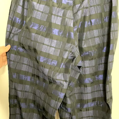 Ciao Lucia Pietro Woven Taffeta Pant Sapphire Womens Blue Size Small Made in La White