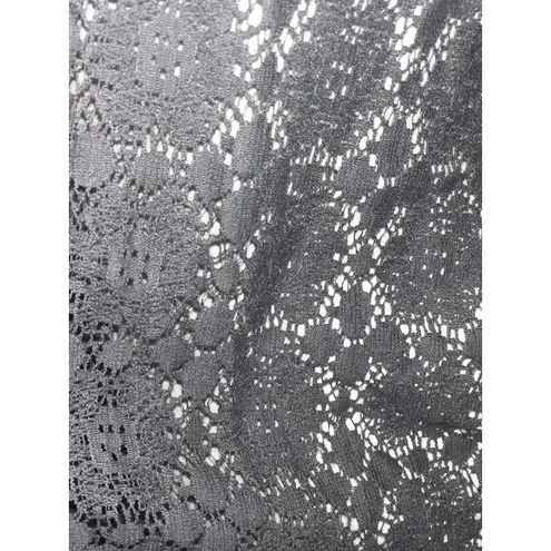 Route 66 ~ Long Sleeve Cardigan ~ Size XL 14-16 ~ Gray ~ Lace