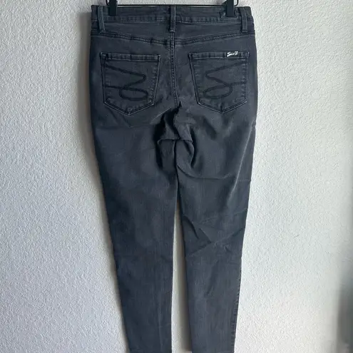 Seven7 🖤 Black Dark Gray Classic Skinny Jeans