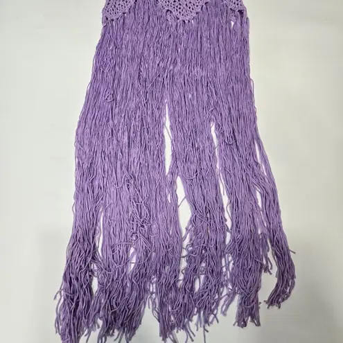 Line and Dot Wandering Maxi Dress in Lavender Small