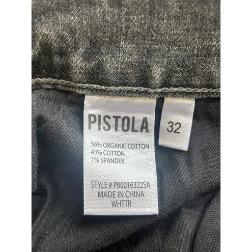 Pistola New  Cassie Super High Rise Straight Leg Button Fly Gray Jean Size 32