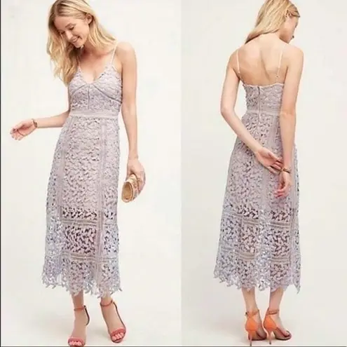 Elliatt Tingle Dress Lilac Floral Lace Overlay Revolve NWT Small