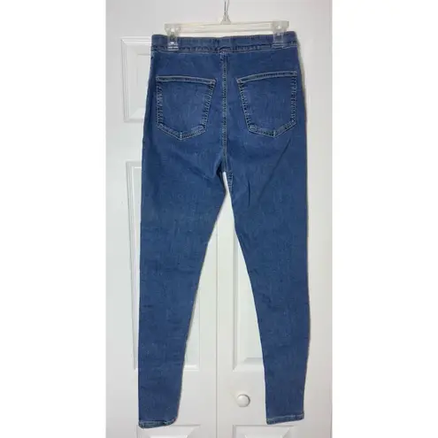 Topshop  Moto Medium Wash Joni Skinny High Waist Denim Jeans Tall W34 L36 XL