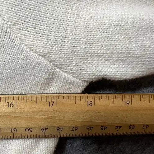 Aeropostale Womens XL Cream Cowl Neck Long Sleeve Knit Pullover Sweater White