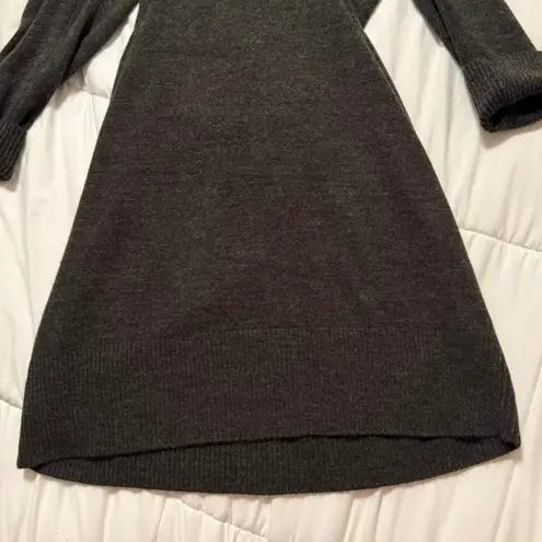Connected Apparel Charcoal off shoulder knit sweater dress Size PS
