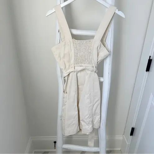 Habitual Cream Denim Sleeveless Buttoned Sundress Size Small