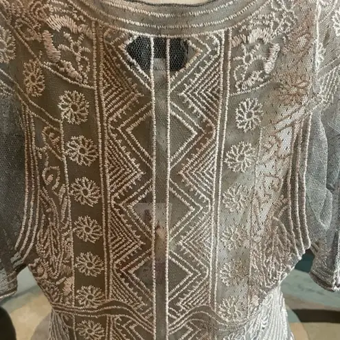 Johnny Was Biya Rubie silk blend Victorian slip dress NWT