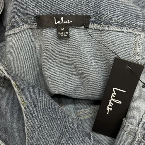 Lulus Denim Keep Groovin' Light Wash Denim Zip