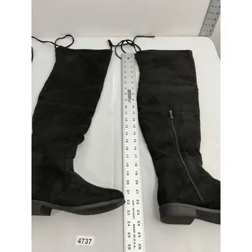 Womans Otk Boots 9 Black 1/4 Zip Pull On NWOT