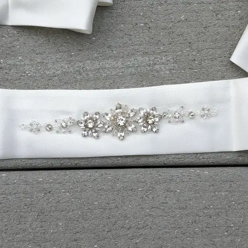 Alfred Angelo NWT Ivory Sash with Jewels Size 3X 896118 SASH-5010