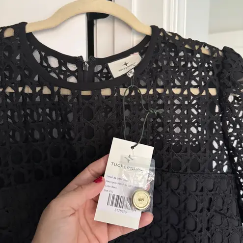 Tuckernuck NWT Black Cane Lace Janelle Dress New short sleeve