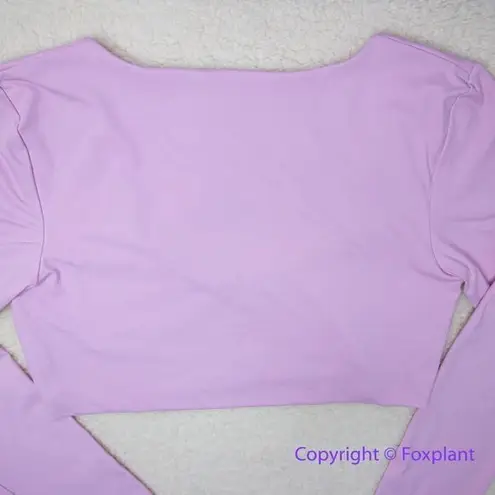 New! Set! Toast Swim crop surf bikini top High Waist, String Bikini Bottom, M Pink Size M