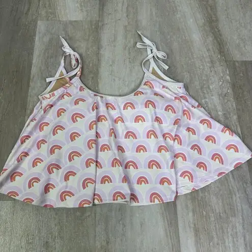 Kortni Jeane bikini Swing Top Mix n’ match Rainbow Print size Medium