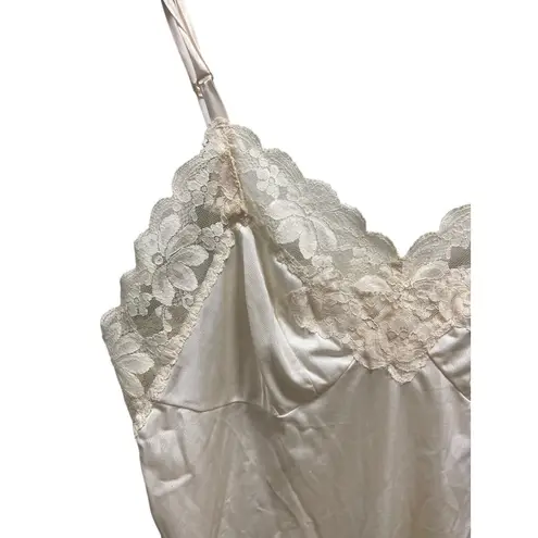Lorraine Vintage 80โs Slip Dress Cream Size 40(L) Romantic Coquette Boho Retro Size L