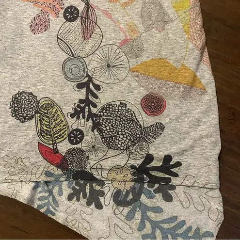 Inoah Art To Wear Lagenlook Asymmetrical Tee Shirt Dress XS