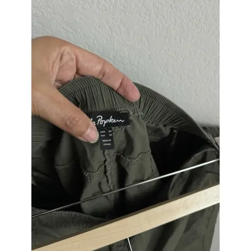 Ulla Popken Damen Crop Pants Women's 20 Olive High Rise Stretch Casual Outdoors Green Size undefined