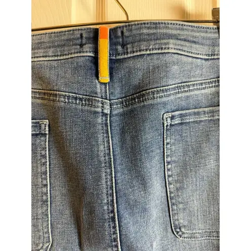 NYDJ Womens Stretch Knee Length Casual Summer Jean Skirt Plus Size 18