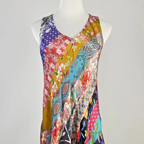 Johnny Was $585 NWOT Treble Bias Floral Sleeveless Maxi Dress S Multicolor