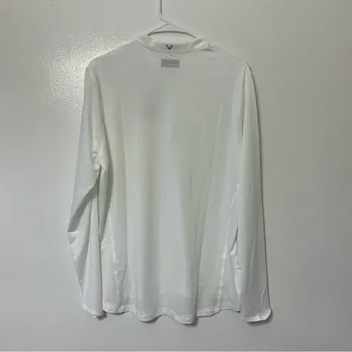 Callaway NWT Womens Solid Sun Protection 1/4 Zip Golf Pullover | Size: XL