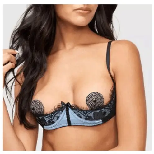 Frederick's of Hollywood Lux Women's Size 14 Underbust Underwire Bra Light Blue