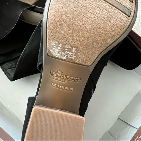 Fergalicious Volume Cut-Out Ankle Booties in Black, Size 11 New in Box