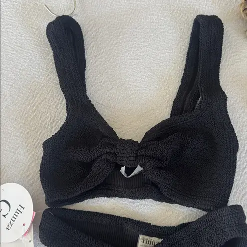 HUNZA G Bonnie Bikini, Black, BRAND NEW, $255 Black Size undefined