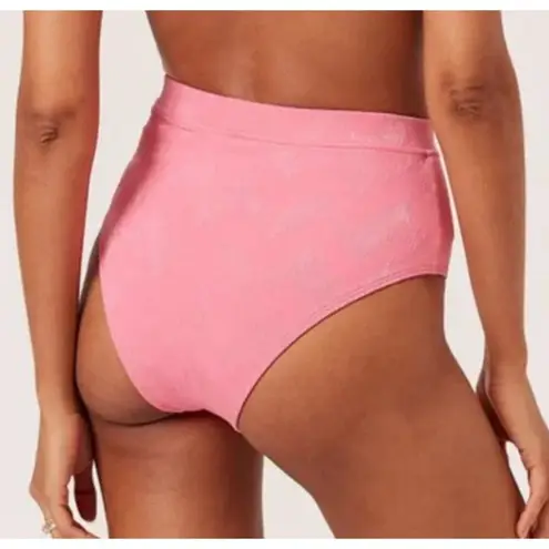 Solid & Striped The Lilo Bikini Bottom in Zigzag Watermelon Pink