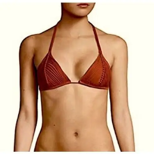 PilyQ Isla triangle bikini top. Large. NWT